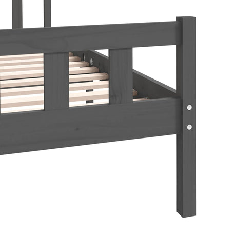 810661  Bed Frame Without Mattress Solid Wood