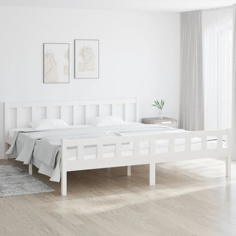 810661  Bed Frame Without Mattress Solid Wood