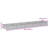 Garden Raised Bed 482x100x36 cm Corten Steel