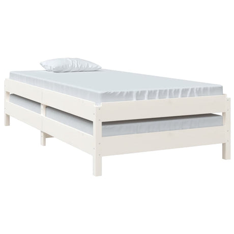 Stack Bed Without Mattress Single Solid Wood Pine