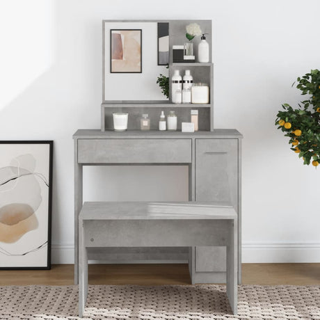 Dressing Table With Mirror 86.5X35X136 Cm