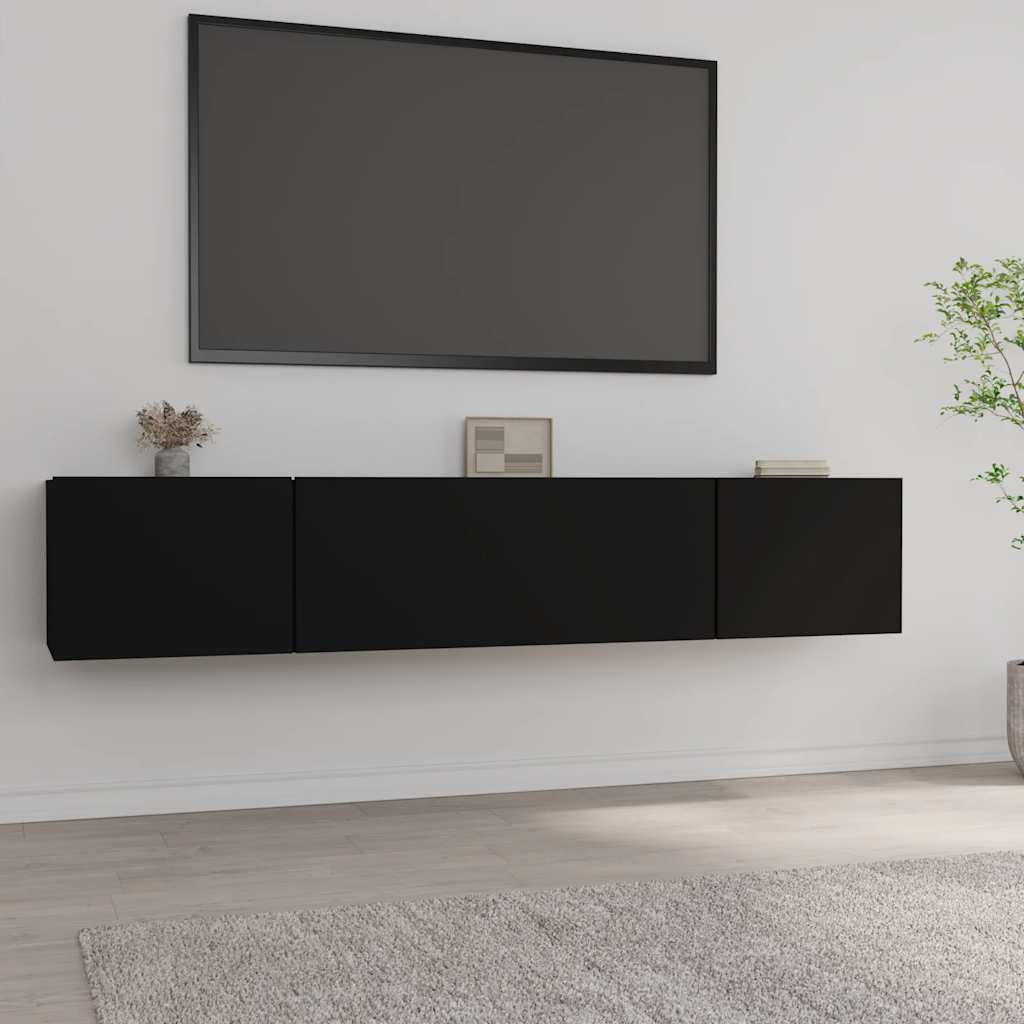 Tv Cabinets 2 Pcs 80X30X30 Cm Engineered Wood