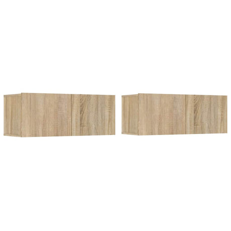 Tv Cabinets 2 Pcs 80X30X30 Cm Engineered Wood