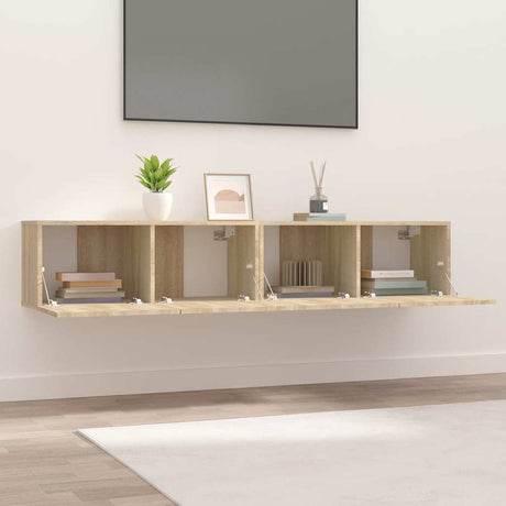 Tv Cabinets 2 Pcs 80X30X30 Cm Engineered Wood