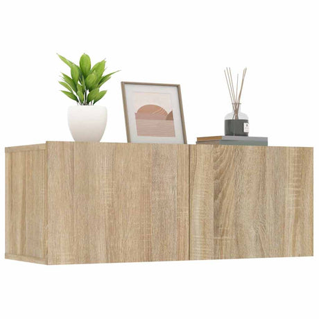 Tv Cabinets 2 Pcs 80X30X30 Cm Engineered Wood
