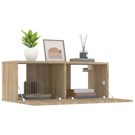 Tv Cabinets 2 Pcs 80X30X30 Cm Engineered Wood