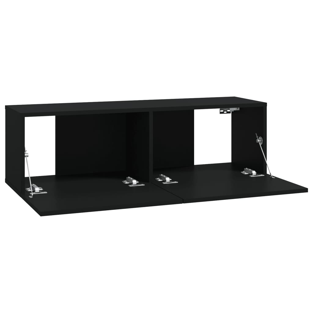 Wall Tv Cabinets 2 Pcs 100X30X30 Cm Engineered Wood
