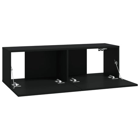 Wall Tv Cabinets 2 Pcs 100X30X30 Cm Engineered Wood