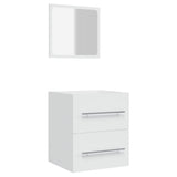 Bathroom Cabinet With Mirror 41X38.5X48 Cm Engineered Wood