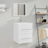 Bathroom Cabinet With Mirror 41X38.5X48 Cm Engineered Wood