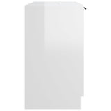 Bathroom Cabinet High Gloss White 64.5x33.5x59cm Engineered Wood
