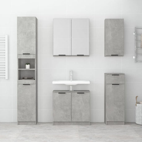 Bathroom Cabinet 32X34X188.5 Cm Engineered Wood