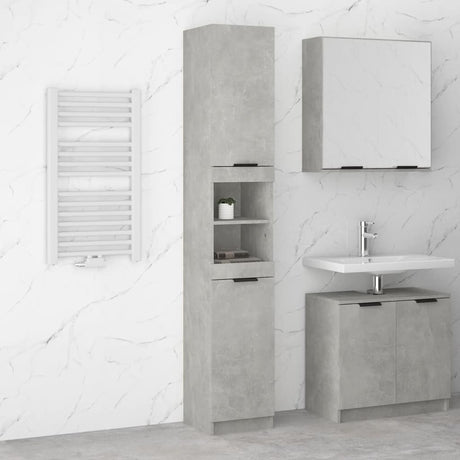 Bathroom Cabinet 32X34X188.5 Cm Engineered Wood
