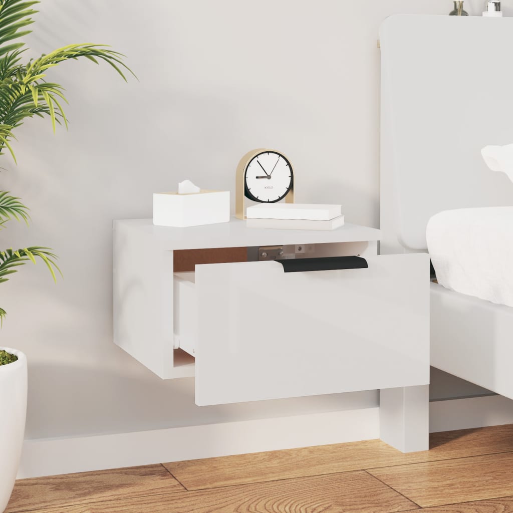 Wall-Mounted Bedside Cabinet 34X30X20 Cm