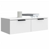 Wall Cabinet White 68X30X20 Cm Engineered Wood