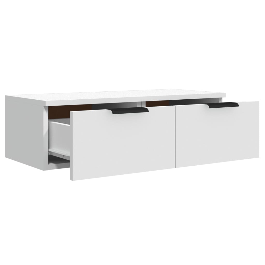 Wall Cabinet White 68X30X20 Cm Engineered Wood