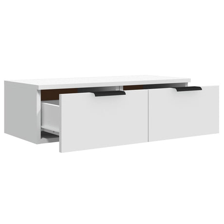 Wall Cabinet White 68X30X20 Cm Engineered Wood