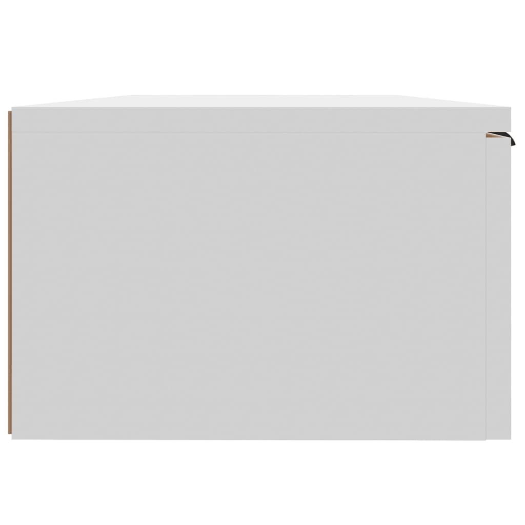 Wall Cabinet White 68X30X20 Cm Engineered Wood