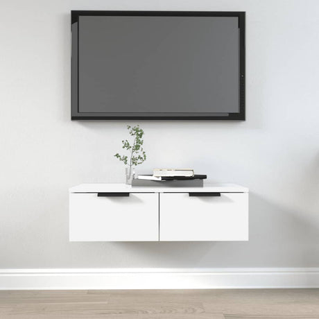 Wall Cabinet White 68X30X20 Cm Engineered Wood