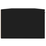 Wall Cabinet Black 68X30X20 Cm Engineered Wood