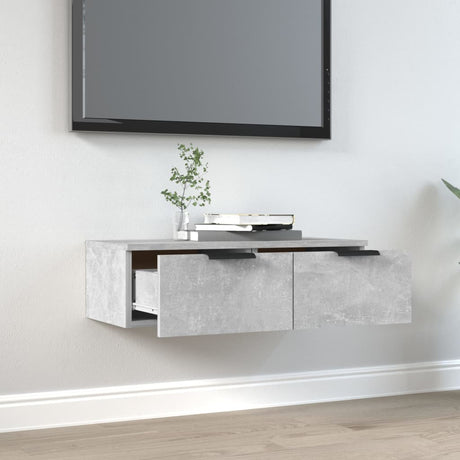 Wall Cabinet Concrete Grey 68X30X20 Cm Engineered Wood