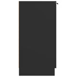 Shoe Cabinet Black 59X35X70 Cm Engineered Wood