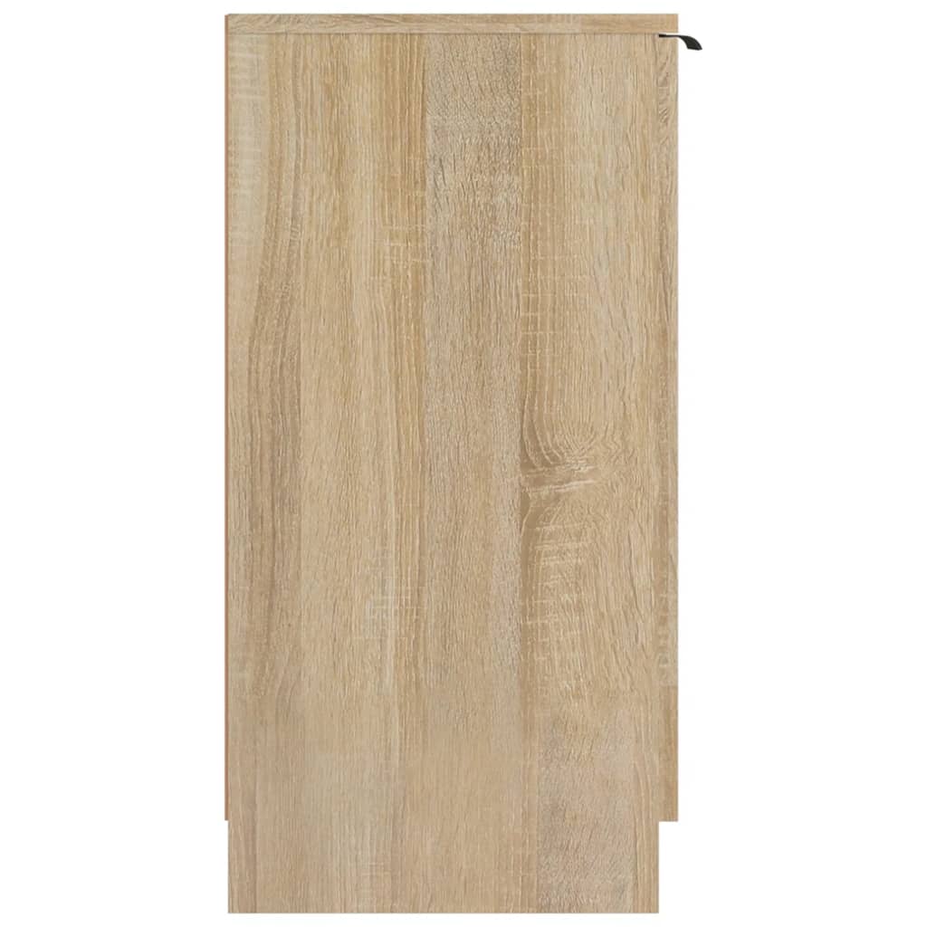 Shoe Cabinet Sonoma Oak 59X35X70 Cm Engineered Wood