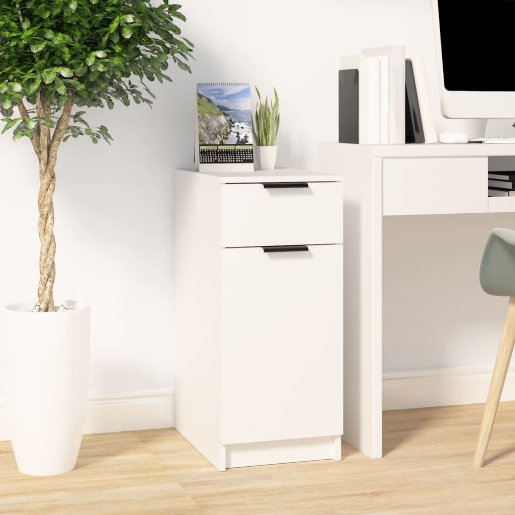 Desk Cabinet 33.5X50X75 Cm Engineered Wood
