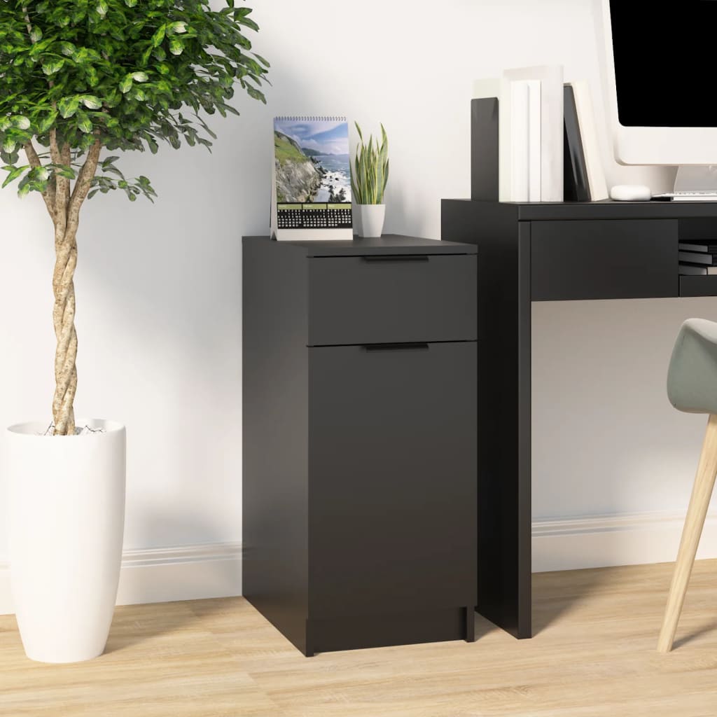 Desk Cabinet 33.5X50X75 Cm Engineered Wood