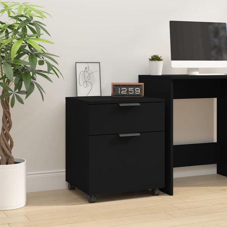 Mobile File Cabinet With Wheels 45X38X54 Cm Engineered Wood