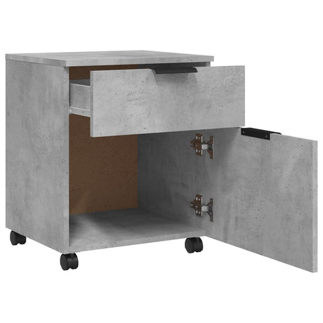 Mobile File Cabinet With Wheels 45X38X54 Cm Engineered Wood