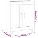 Sideboard 69.5X34X90 Cm Engineered Wood
