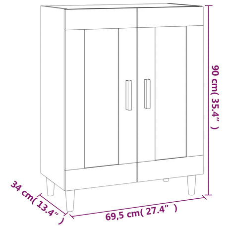 Sideboard 69.5X34X90 Cm Engineered Wood