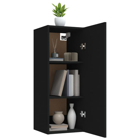 Wall Cabinet 34.5X34X90 Cm Engineered Wood
