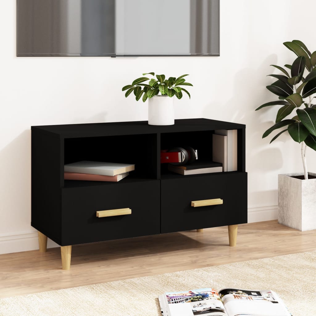 Tv Cabinet 80X36X50 Cm Engineered Wood