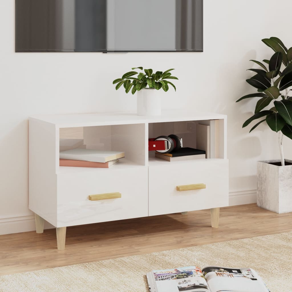 Tv Cabinet 80X36X50 Cm Engineered Wood
