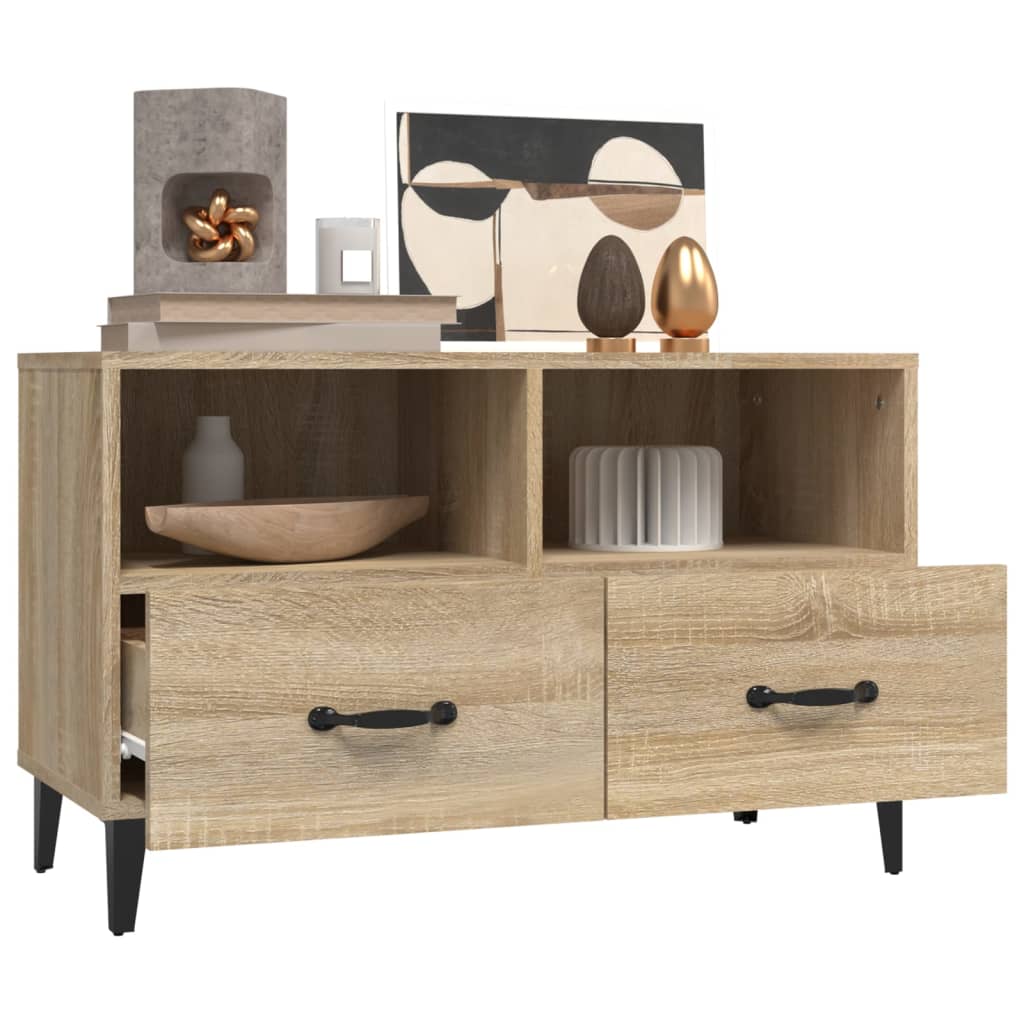 Tv Cabinet 80X36X50 Cm Engineered Wood