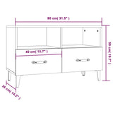 Tv Cabinet 80X36X50 Cm Engineered Wood