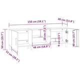Tv Cabinet 150X30X50 Cm Engineered Wood