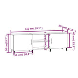Tv Cabinet 150X30X50 Cm Engineered Wood