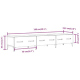 Tv Cabinet 150X34,5X30 Cm Engineered Wood