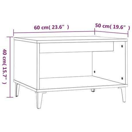 Coffee Table 60X50X40 Cm Engineered Wood
