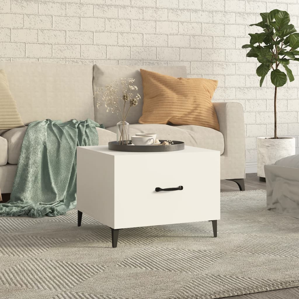 Coffee Table With Metal Legs 50X50X40 Cm