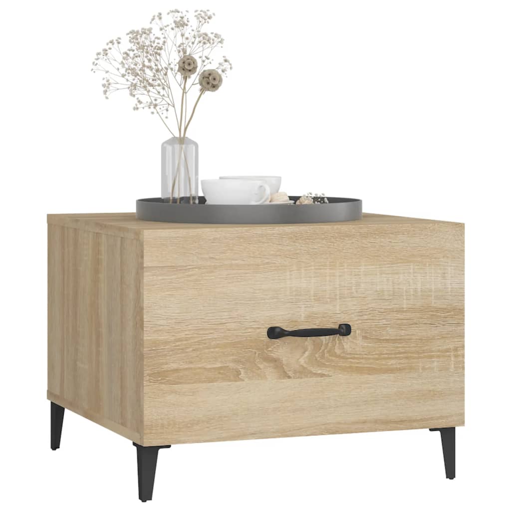 Coffee Table With Metal Legs 50X50X40 Cm
