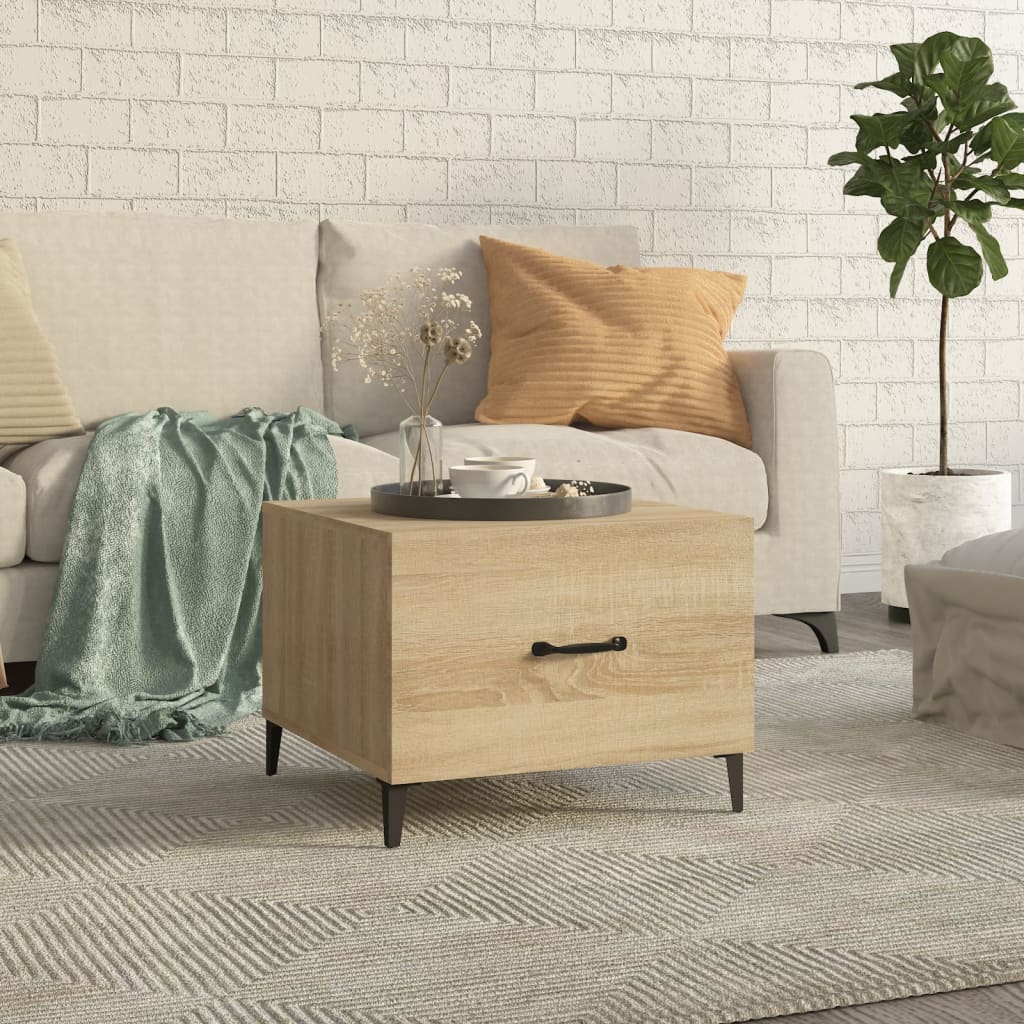 Coffee Table With Metal Legs 50X50X40 Cm