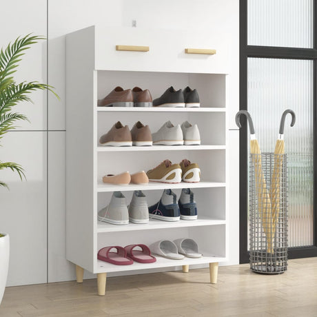 Shoe Cabinet 60X35X105 Cm Engineered Wood