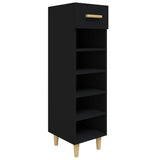 Shoe Cabinet 30X35X105 Cm Engineered Wood