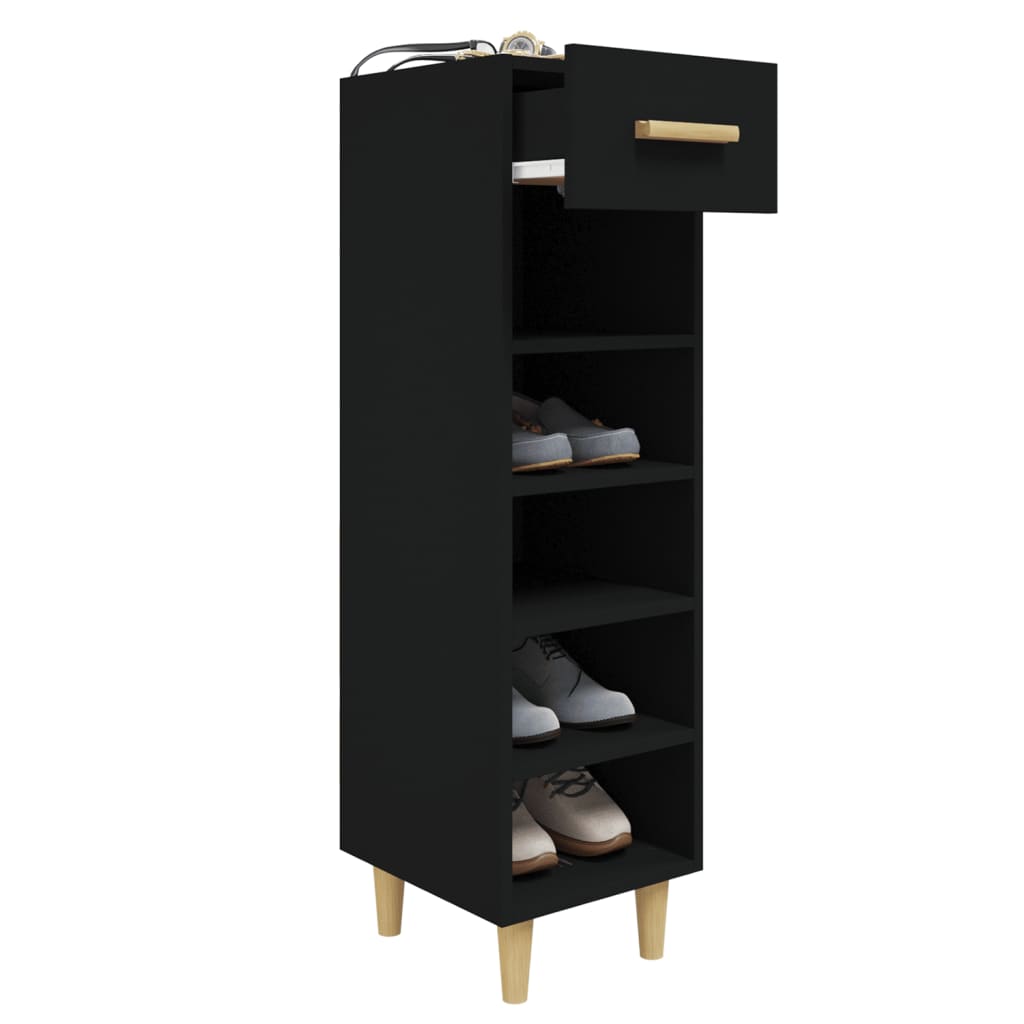 Shoe Cabinet 30X35X105 Cm Engineered Wood