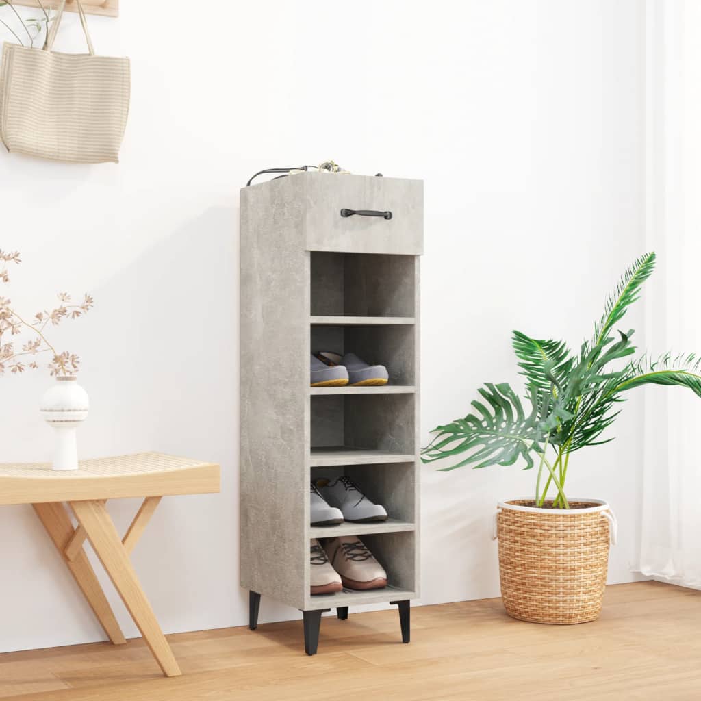 Shoe Cabinet 30X35X105 Cm Engineered Wood
