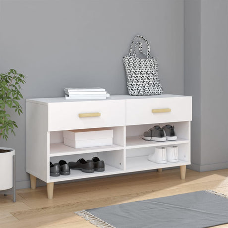 Shoe Cabinet 102X35X55 Cm Engineered Wood